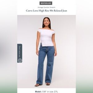 Abercrombie Curve Love 90s Relax Jeans
